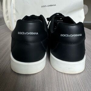 Dolce & Gabbana Women’s Black Leather Sneakers